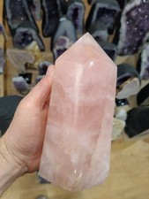 Rosenquarz Obelisk 2,89kg