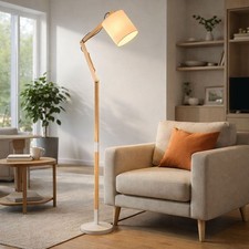 Holzlampe Stehlampe