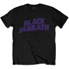 BLACK SABBATH - Wavy Logo Vintage T-Shirt Größe M Official Merchandise