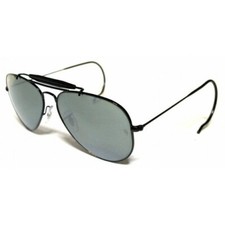 Ray Ban 3030 58 Outdoorsman Cobra - Custom Remix - Schwarz/Silber Spiegel