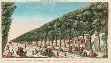 Paris Boulevard Café gravure