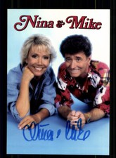 Nina & Mike  Autogrammkarte Original Signiert ## BC 224471