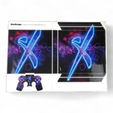 PS4 Skin / Sticker / Decals / Vinyl / Folie Neon Mixery Design für PS4 AChassis 
