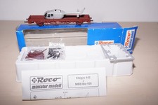 RF17] Roco H0 1910 Flachwagen - Rungenwagen + Ladung Hubschrauber Bo 105 DB OVP