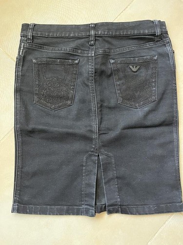 Women armani jeans skirt black - jeans,