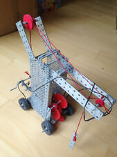 Konvolut Kran Einzelteile Metallbaukasten incl. Motor Johnson No. 170 (Graupner)