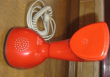 LM Ericsson Kobra Telefon, Vintage Telefon in rot orig. Schweden 1958