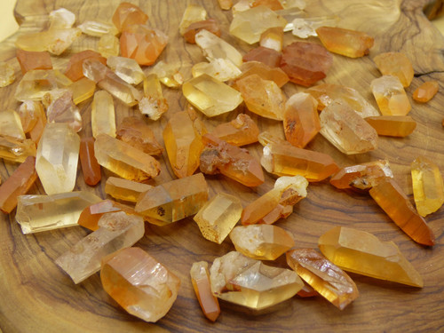 Tangerine quarz spitzen - tangerine,