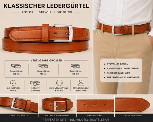 Premium herren gürtel - gürtel, ven