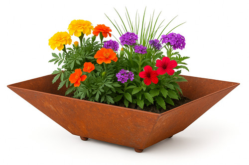 Edelrost schale 38x38cm groß - schale,