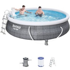 457x107 Rund Pool mit Leiter