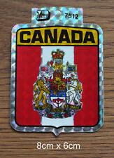Sticker Aufkleber Prismatic Canada Kanada Flagge Wappen Coat of arms 80er Jahre