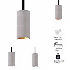 Beton Design Hängeleuchte "Nara13" grau GU10 Minimalistisch Beleuchtung Lampe