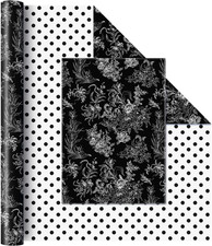 Schwarzes Geschenkpapier mit