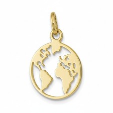 Anhänger Weltkarte Gold 333/000