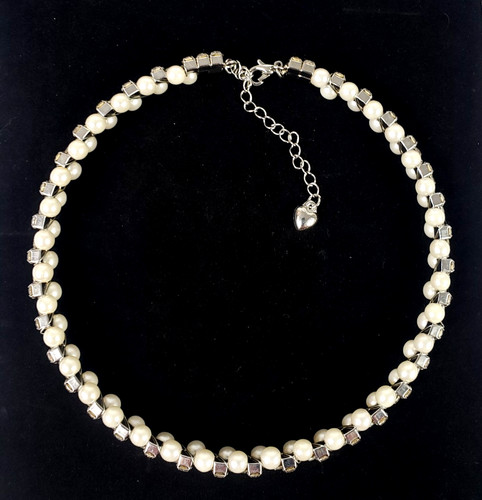 Damen halsreif kette perlen - damen,