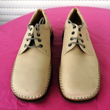 Yellomiles Yello Miles Camel Schnürer Retro Rarität Leder UK 9,5 NEU NP 130 €