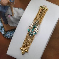 Art Deco vergoldetes Armband