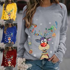 Damen Weihnachtspulli Pullover
