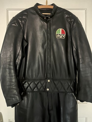 Vintage motorcycle leather
