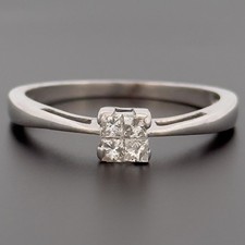 Cluster-Diamantring 9 kt