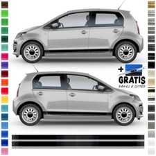 Auto Seiten-Streifen Aufkleber-Set, komp. mit VW E-UP GTI - Motiv: Viper