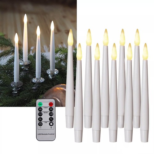 10er set led stabkerzen - 10er,