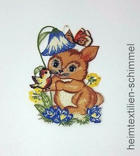 STICKEREI Fensterbild OSTERN Deko HÄSCHEN Kinder OSTERHASE Osterdekoration HASE