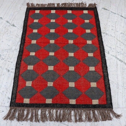 Teppich jute wolle - teppich, handarbeit