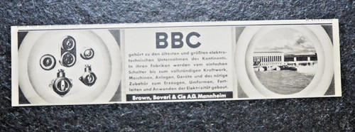 Bbc brown boveri cie a - boveri, a.g