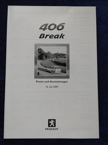 Peugeot 406 break - preise, und