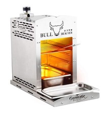  Steaker Gasgrill 800 Grad V2a Edelstahl rostfrei Germatic Bull Burner Premium 