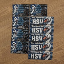 2x 5 Identische HSV Aufkleber