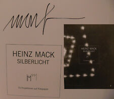 Heinz Mack Signiert Fotografie Katalog Original Unterschrift Signatur Autogramm