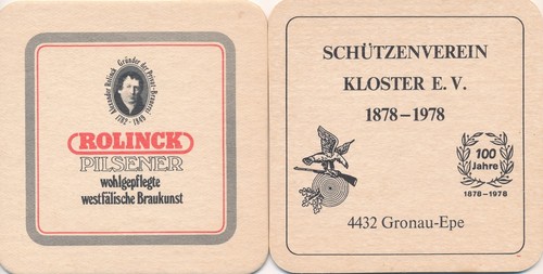 Bierdeckel aus gronau - bierdeckel,