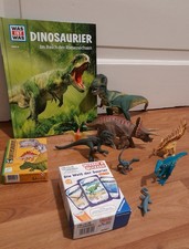 Dinosaurier Buch, Figuren u.a. von Schleich, Memory und Quiz