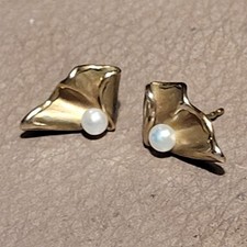 Ohrstecker Gold 333 mit Perlen