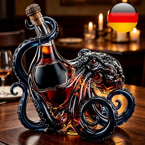 Whiskyflasche oktopus - whiskyflasche,,