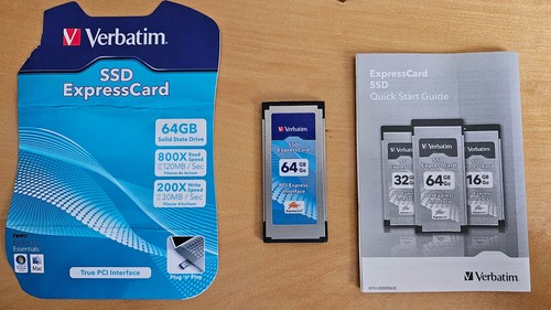 Verbatim expresscard ssd - verbatim, 64gb