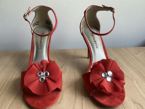 Tamaris slingback pumps rot - tamaris,