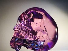 Rosa Obsidian Neuzeit 2023 Kristallschädel Quarz Crystal Skull Kristall Schädel