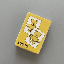 MINI KARTENSPIEL MEMO MEMORY 3,5 x 5 x 1,2 cm