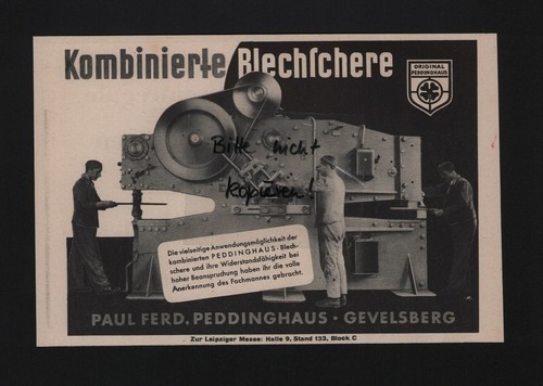 Gevelsberg werbung 1939 - werbung, paul