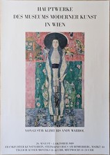 Poster Plakat - Museum Moderne Kunst Wien - Klimt - Frankfurter Kunstverein 1989