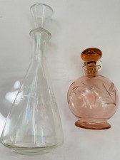 2 Feine Glaskaraffe Rosè