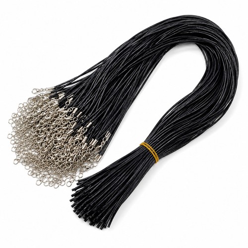 Schwarzes halsband lederkordel - schwarzes,