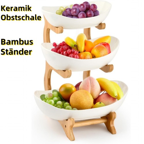 Obst etagere keramik - obst,