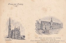 Gruss aus Leipzig AK um 1900