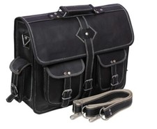 Klassisch Vintage Leder Kuriertasche – Unisex Beutel für Laptop & Aktentasche