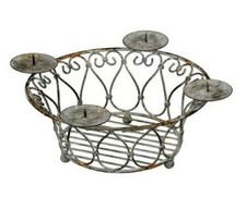 Adventskranz Metallkorb